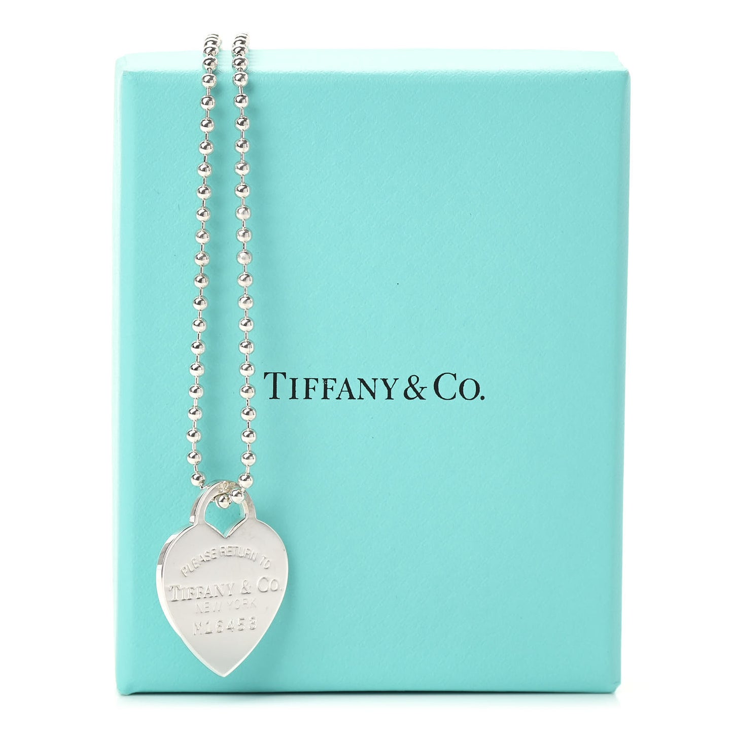 Sterling Silver Long Return to Tiffany Heart Pendant Necklace