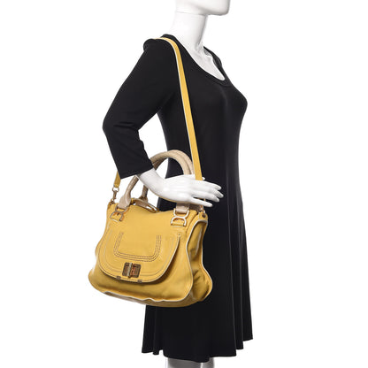 Chloe Calfskin Medium Marcie Lock Satchel Mimosa 2 of 17