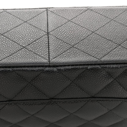 Chanel Caviar Quilted Jumbo Double Flap Black 12 of 12