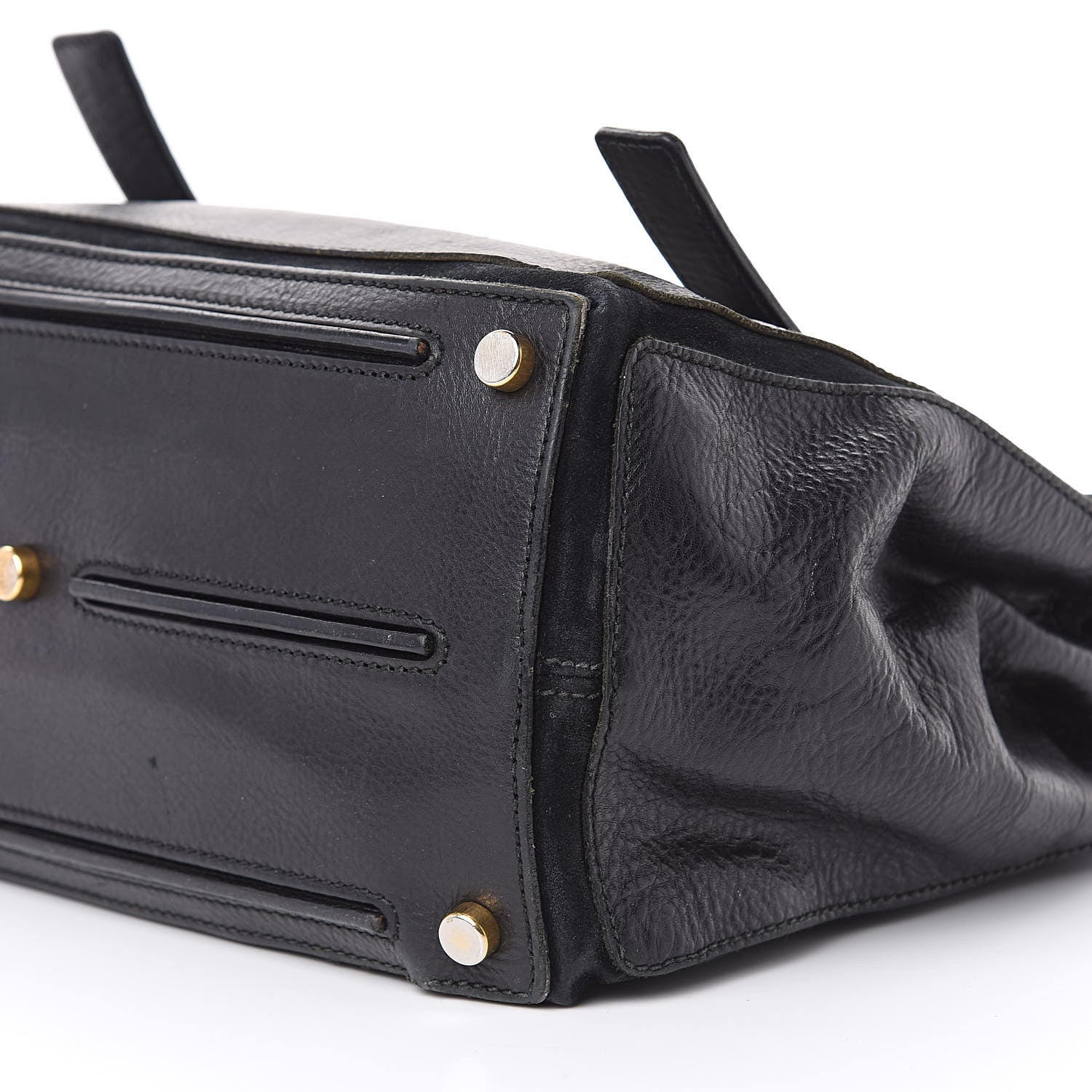 Saint Laurent Calfskin Canvas Medium Muse Two Black 9 of 22