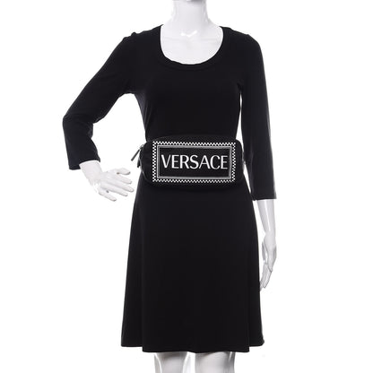 Versace Nylon Logo Two Tone Belt Bag Black 2 of 10
