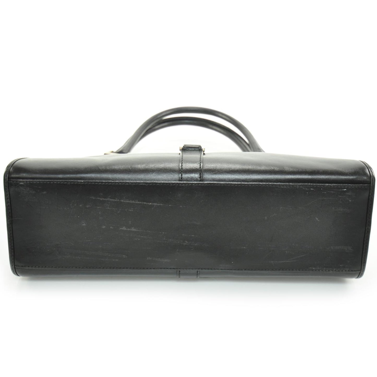 Leather Bardot Shoulder Bag Black