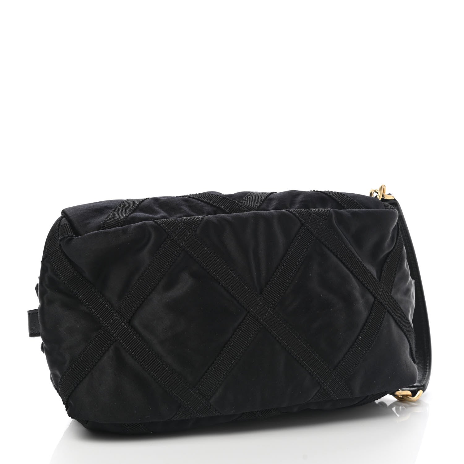 Chanel Nylon Grosgrain Lifestyle Pouch With Sleep Mask Black 4 of 10