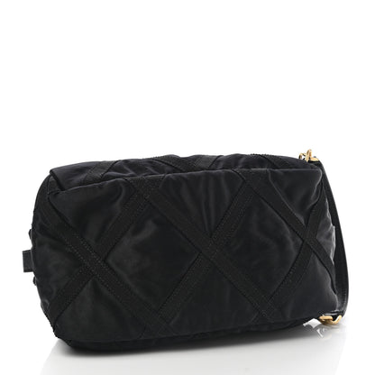 Chanel Nylon Grosgrain Lifestyle Pouch With Sleep Mask Black 4 of 10
