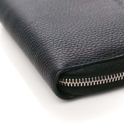 Gucci Pebbled Calfskin Zip Around Wallet Black 6 of 15
