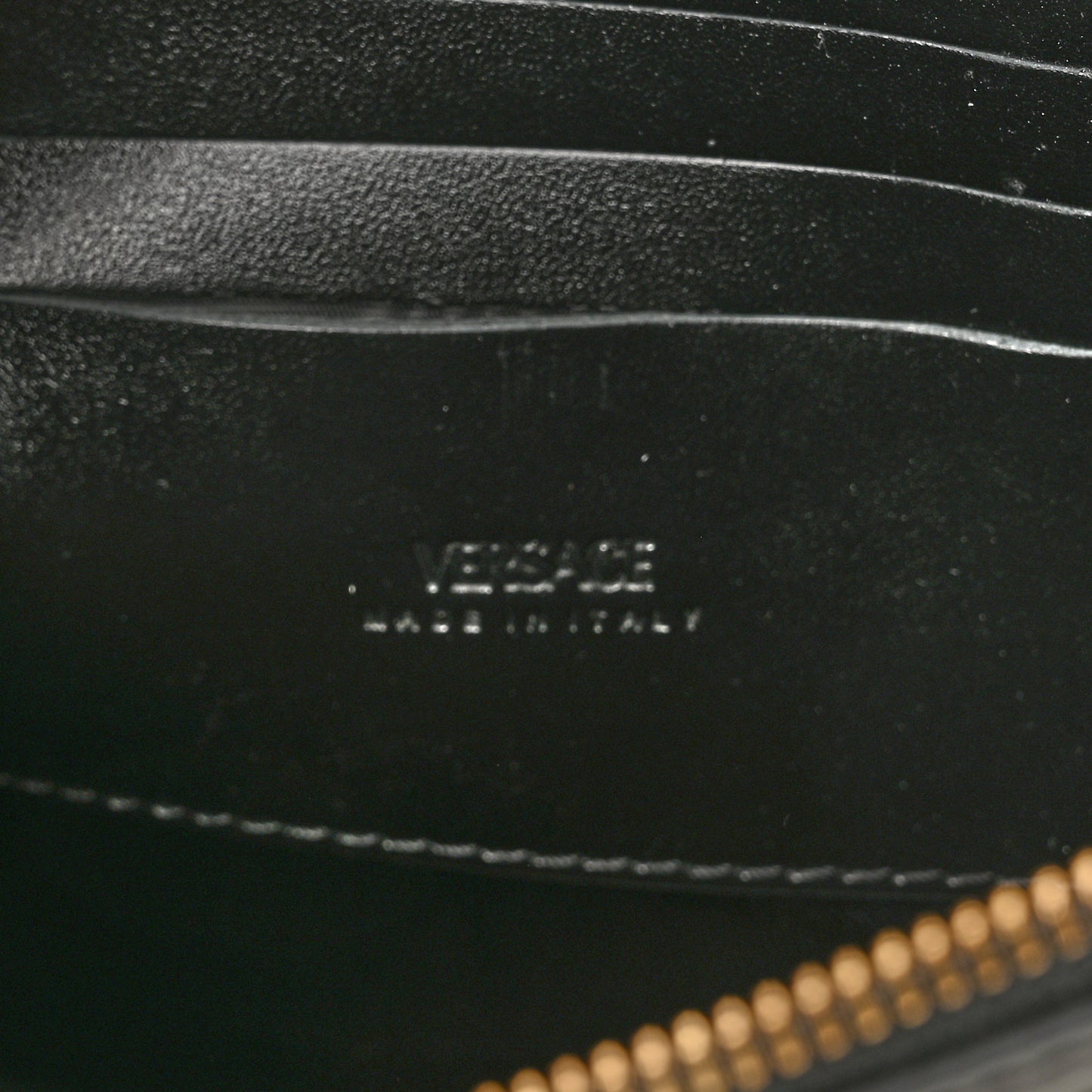 Coated Canvas Large La Greca Signature Pouch Yellow Black