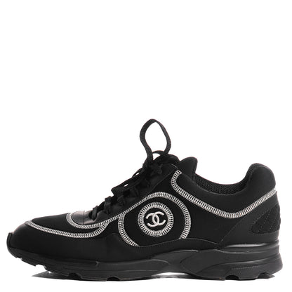 Chanel Neoprene Quilted Sneakers 42 Black 1 of 9