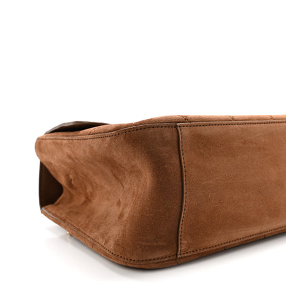 Chanel Suede Calfskin Small Souplissimo Maxi Flap Camel 9 of 10