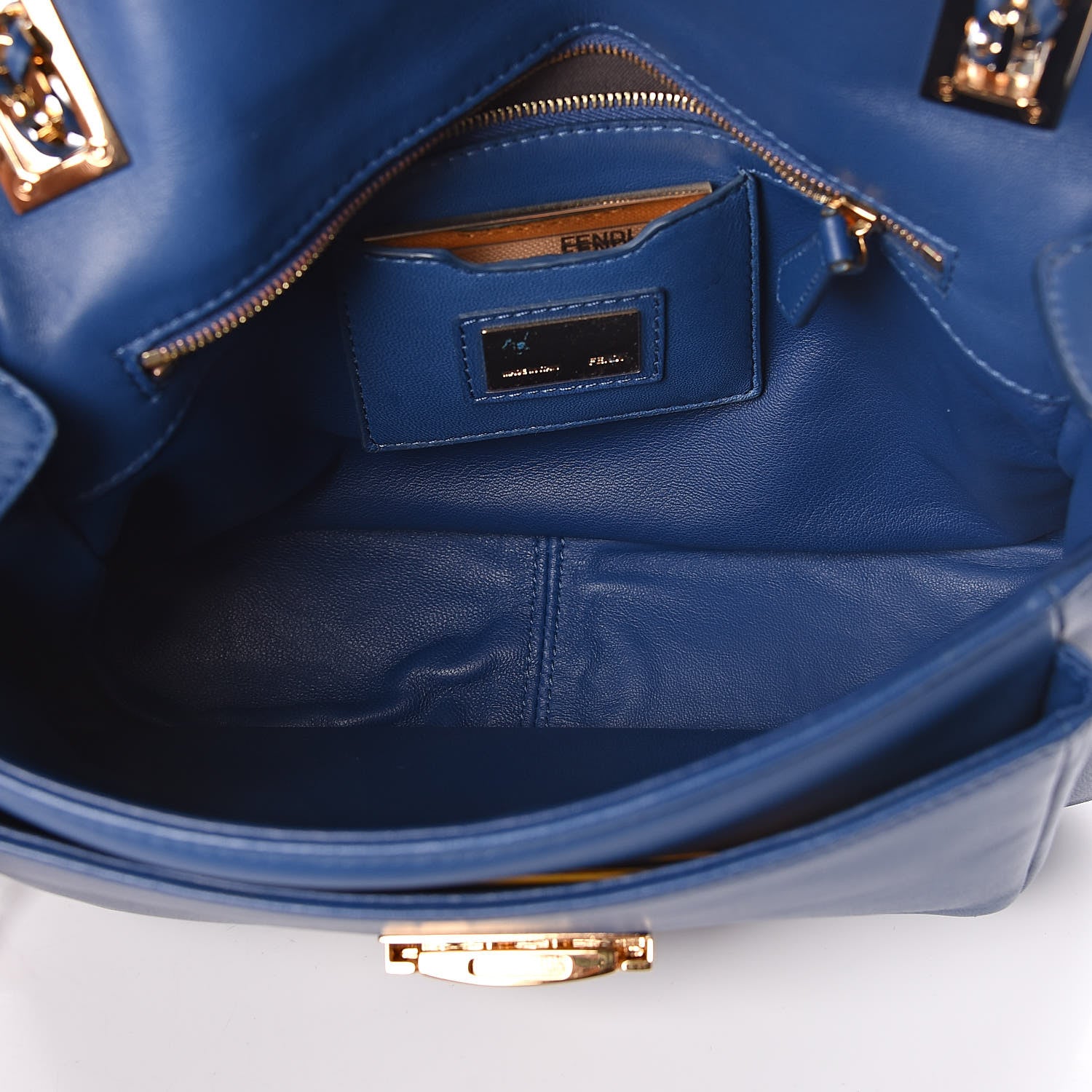 Fendi Nappa Be Baguette Crossbody Bag Iris 5 of 9