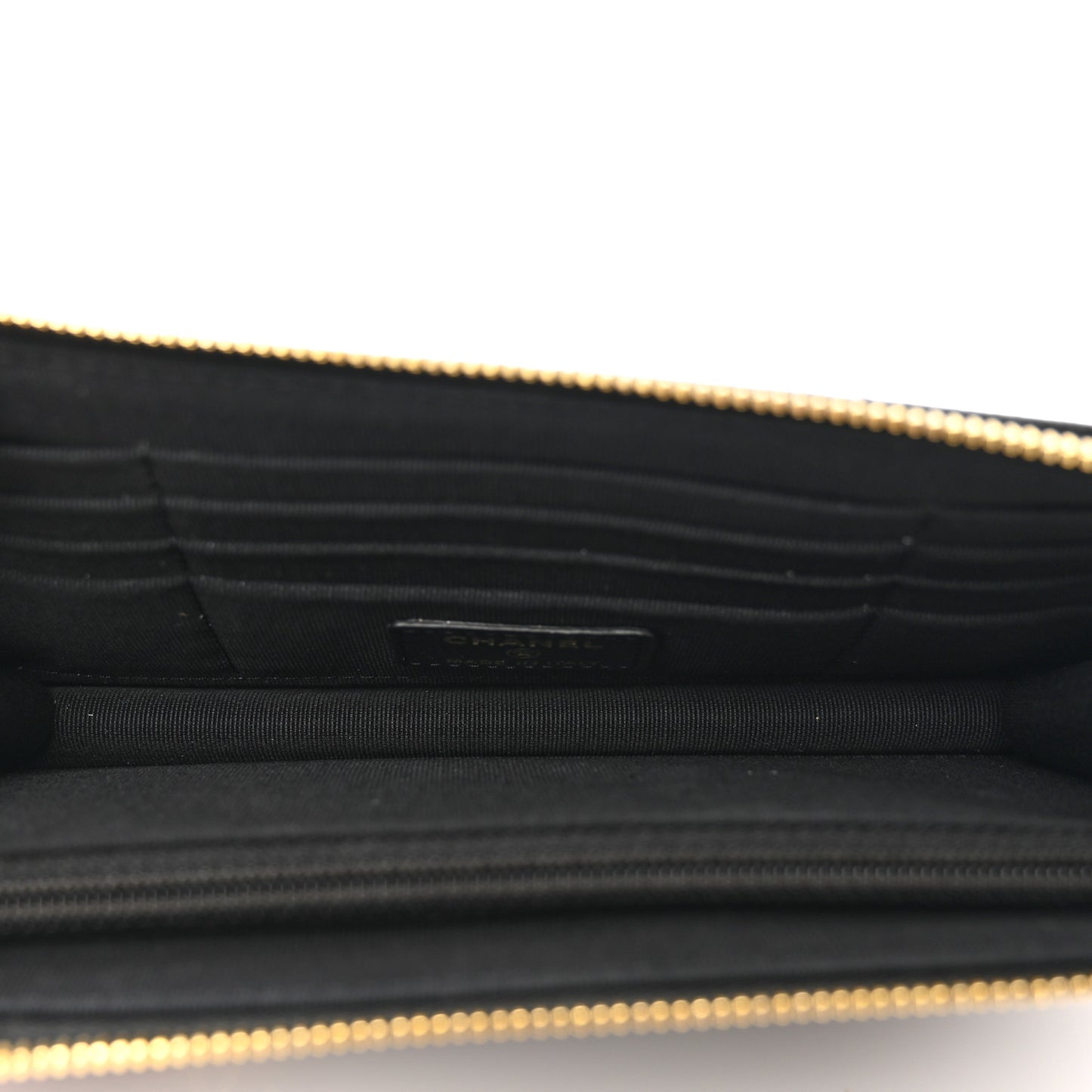 Caviar Quilted Polly Pocket Pouch Black