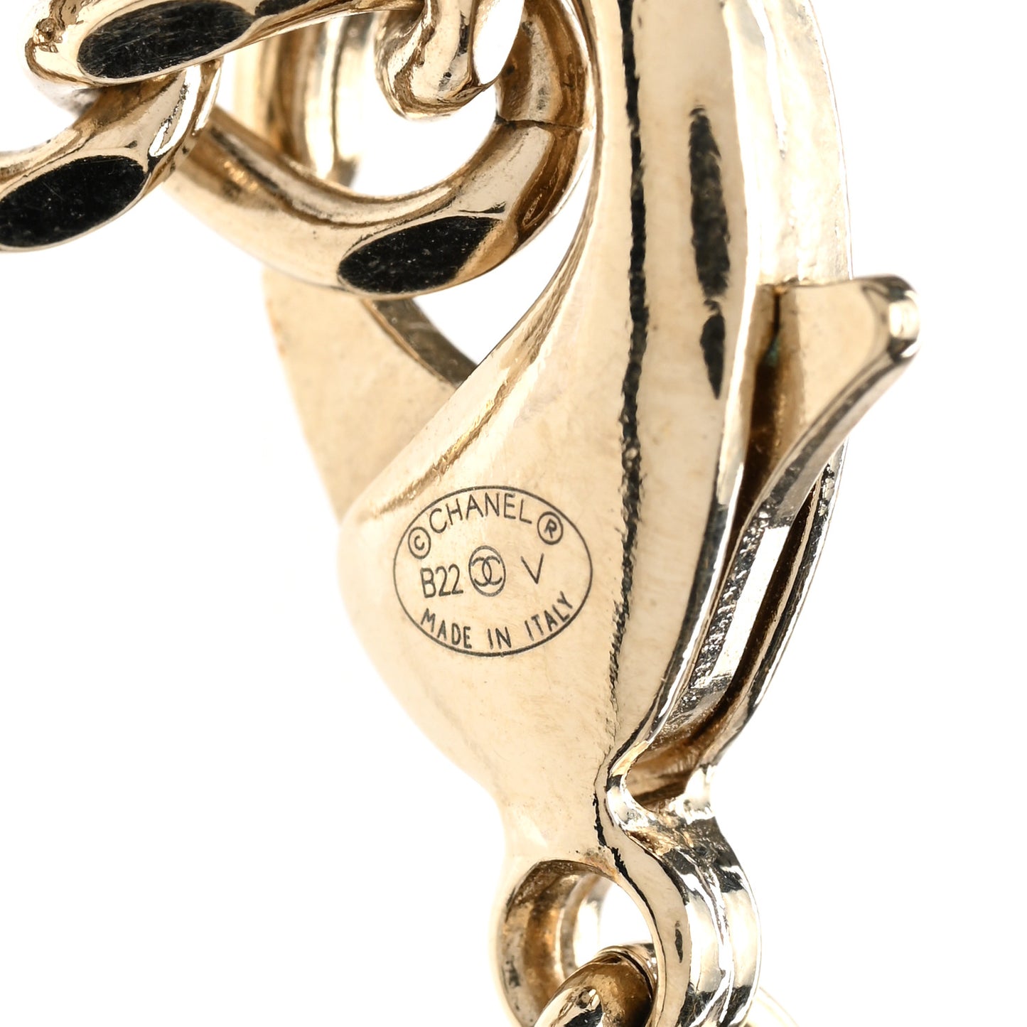 Crystal Chain CC Link Choker Gold Silver