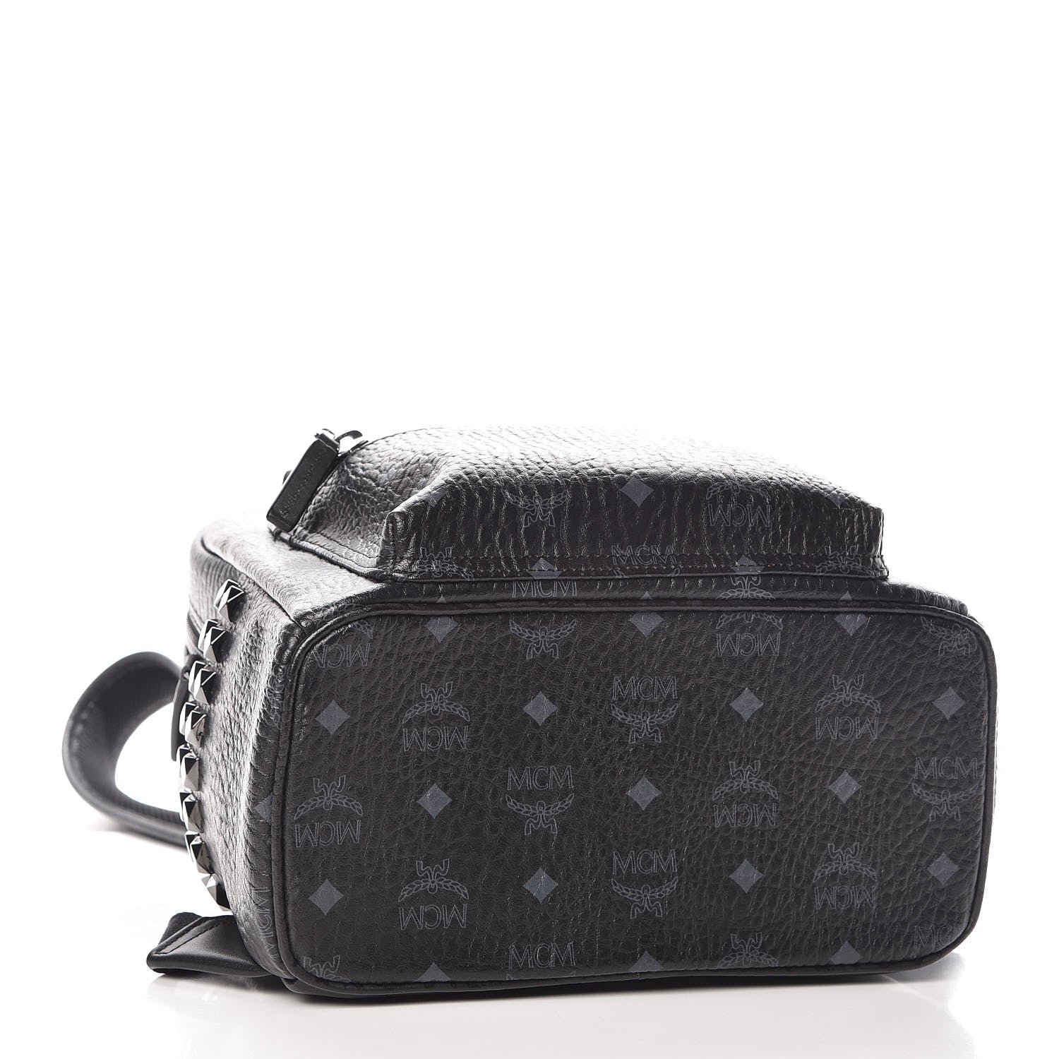 MCM Visetos Small Side Stud Backpack Black 4 of 8