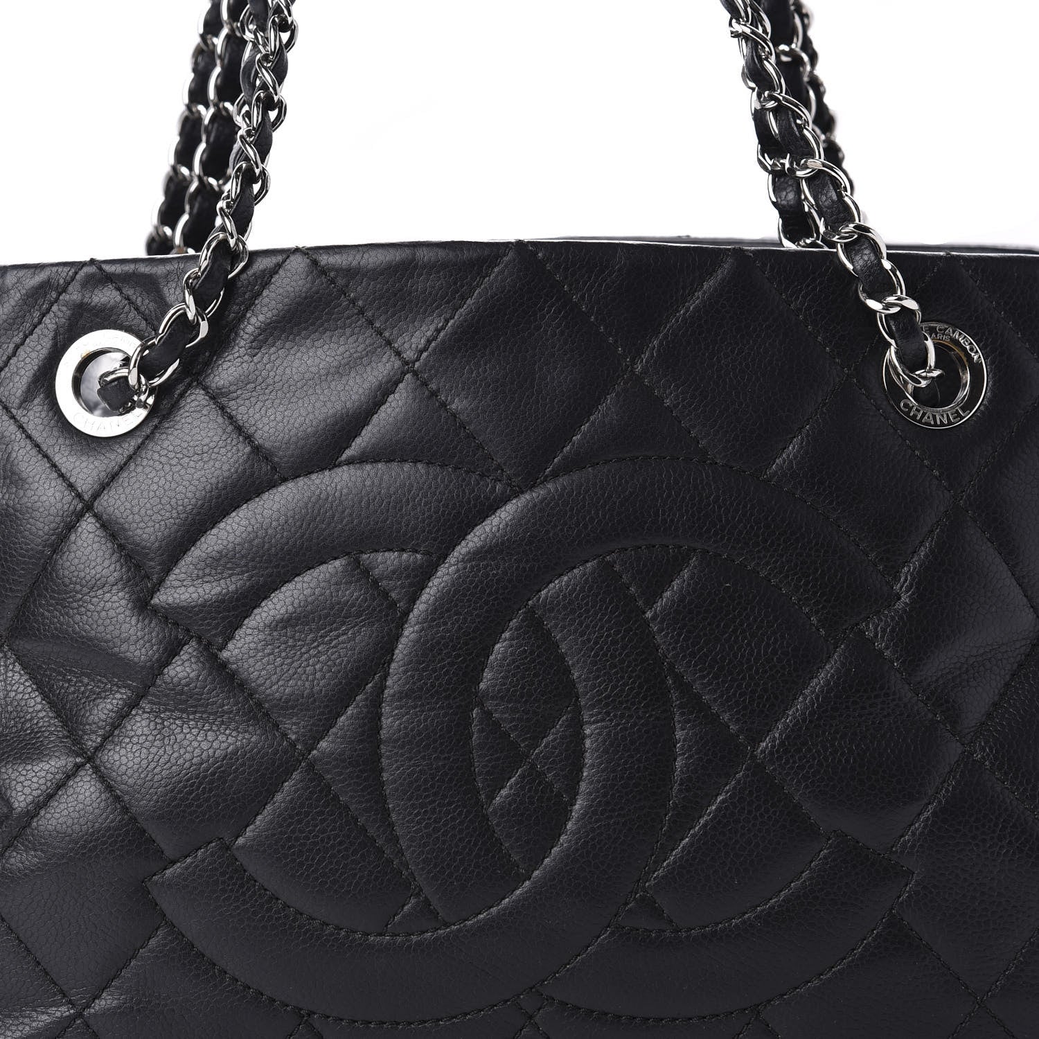 Chanel Caviar Quilted CC Timeless Soft Tote Black 18 of 18