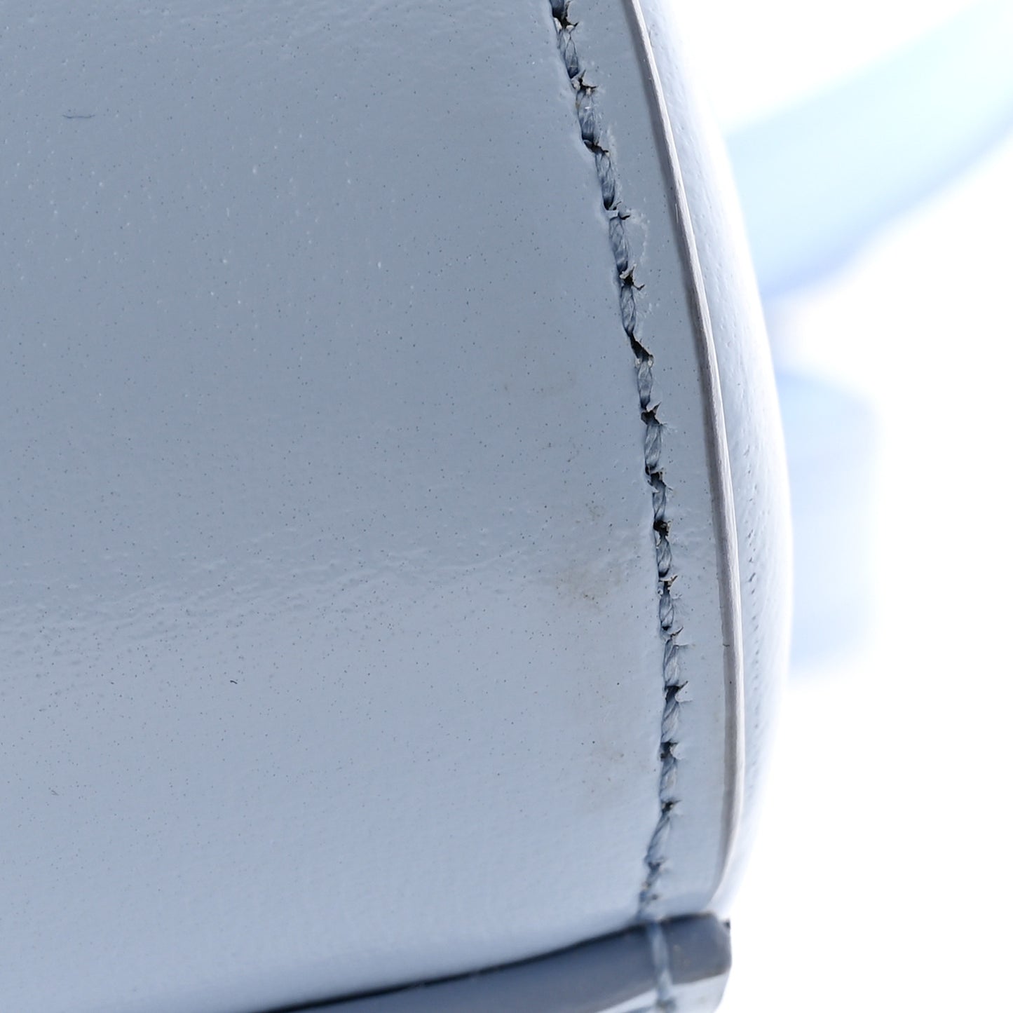 Shiny Lord Calfskin Mini Antigona Baby Blue