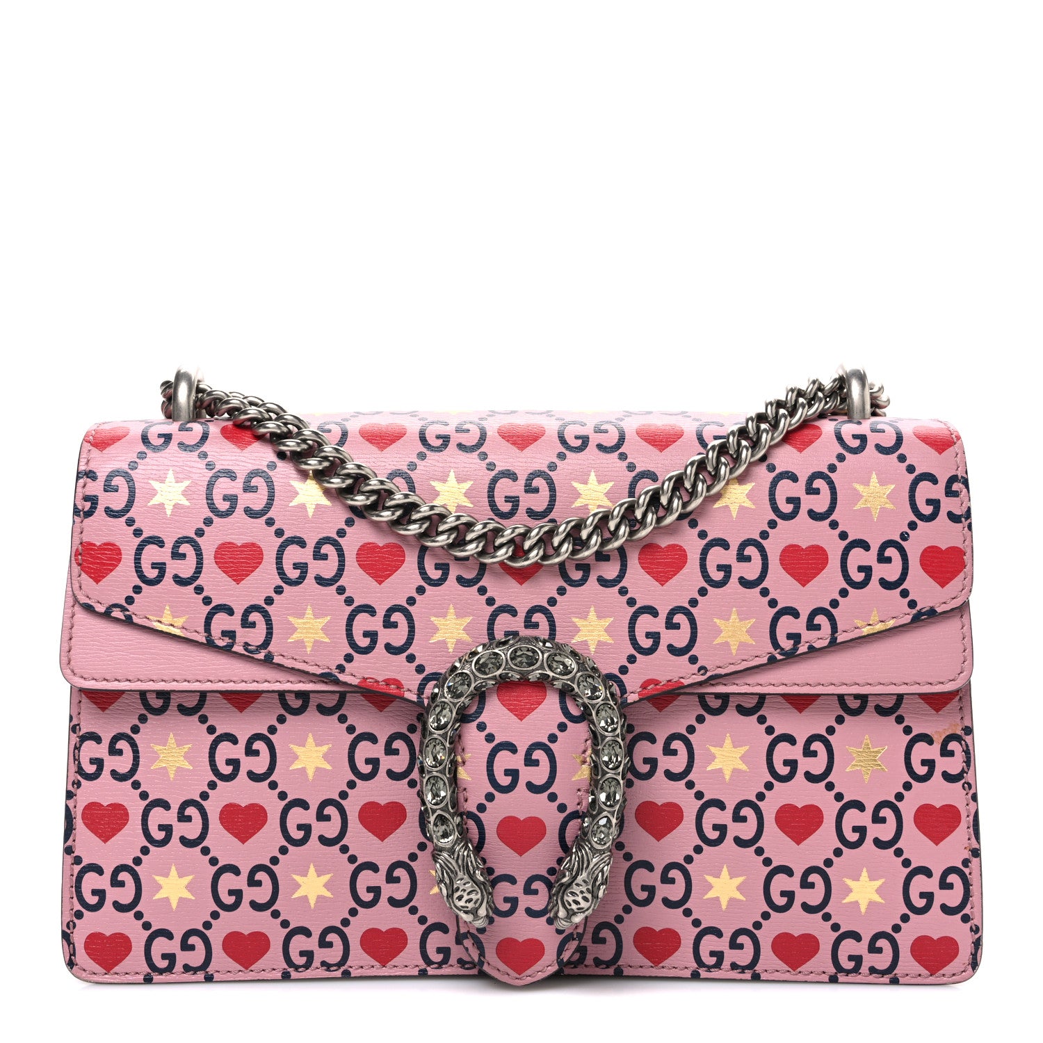 Gucci Calfskin Valentine's Day Exclusive Small Dionysus Bag Pink 1 of 10