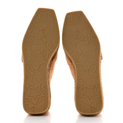 Jimmy Choo Suede Calfskin Crystal Embellished Dru Espadrilles 38 Beige 5 of 9