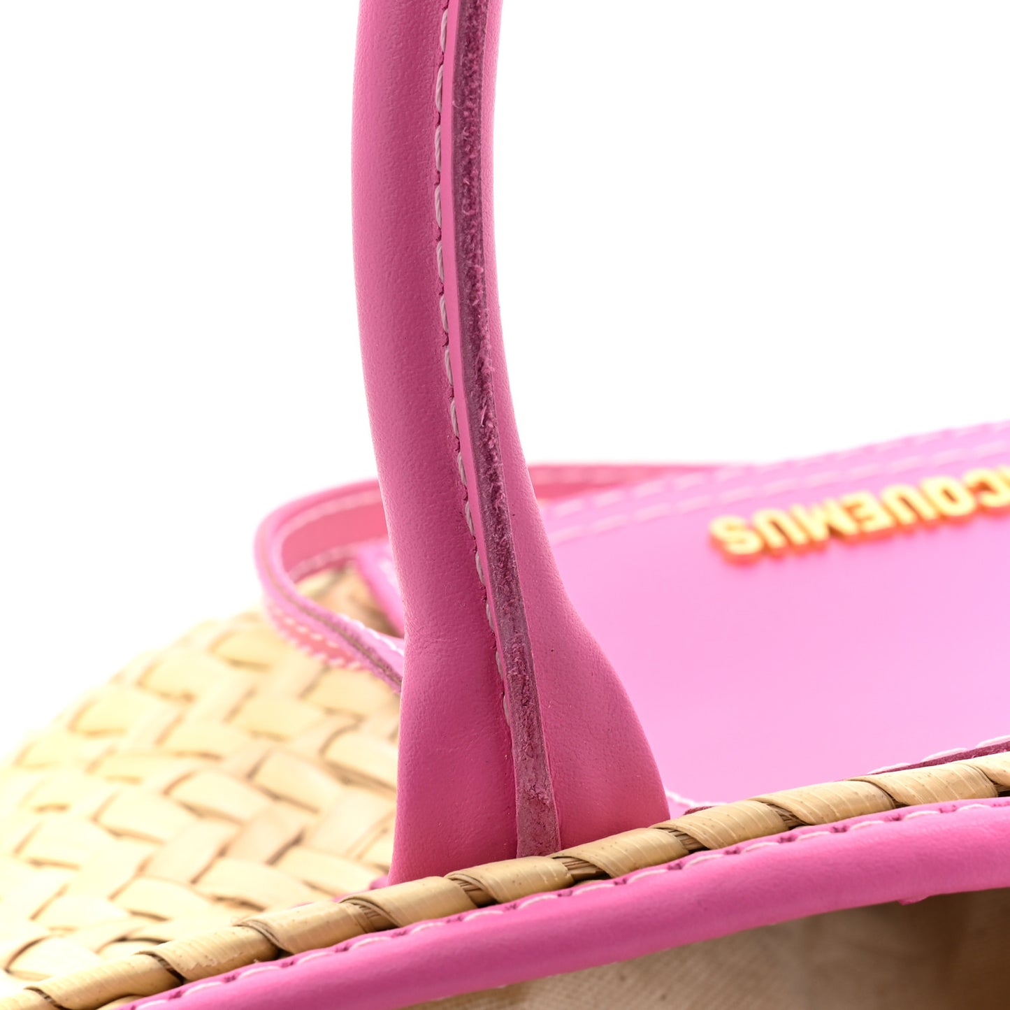 Raffia Le Petit Panier Soli Neon Pink
