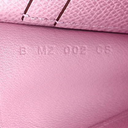 Hermes Epsom Swift Nouveau To Go Wallet Mauve Sylvestre Lime Cuivre Caban 7 of 10