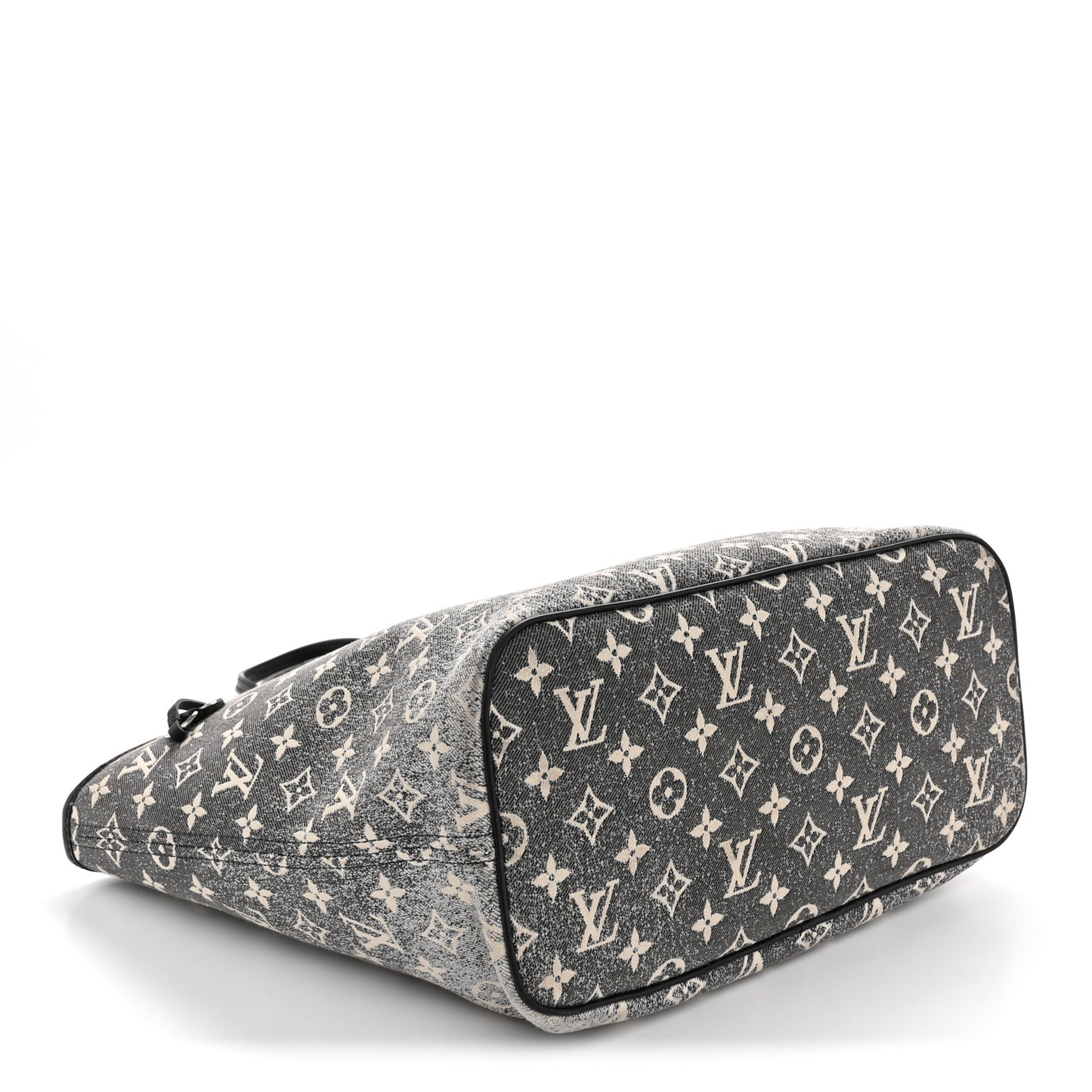 Denim Monogram Jacquard Neverfull MM  Grey