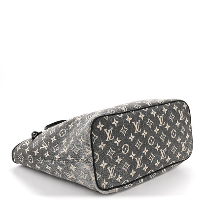 Louis Vuitton Denim Monogram Jacquard Neverfull MM  Grey 4 of 13