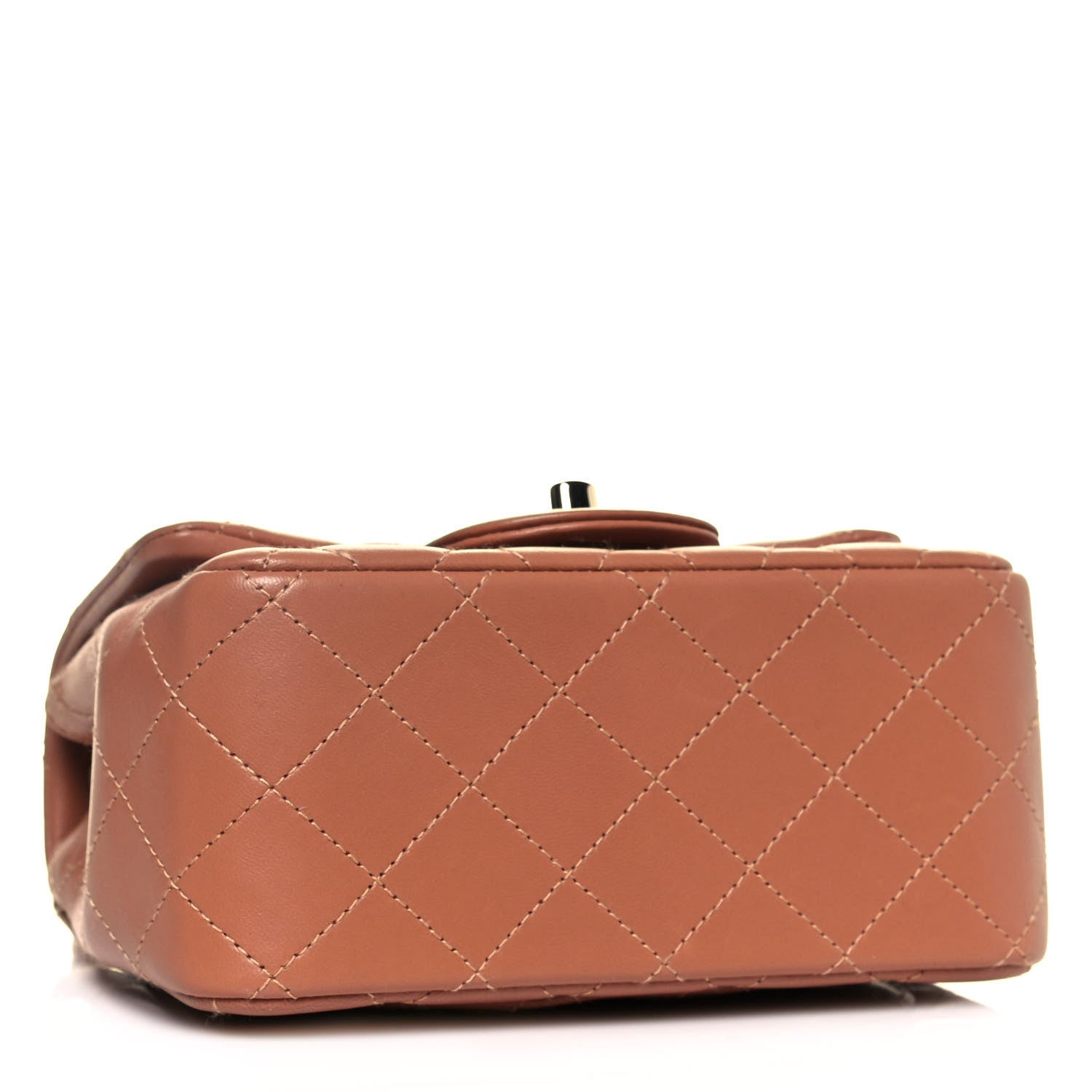 Chanel Lambskin Quilted Mini Square Flap Brown 4 of 13