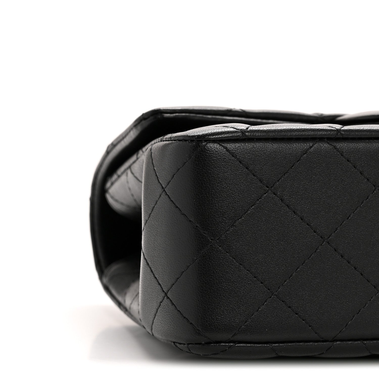 Chanel Lambskin Quilted Mini Top Handle Rectangular Flap Black 9 of 12