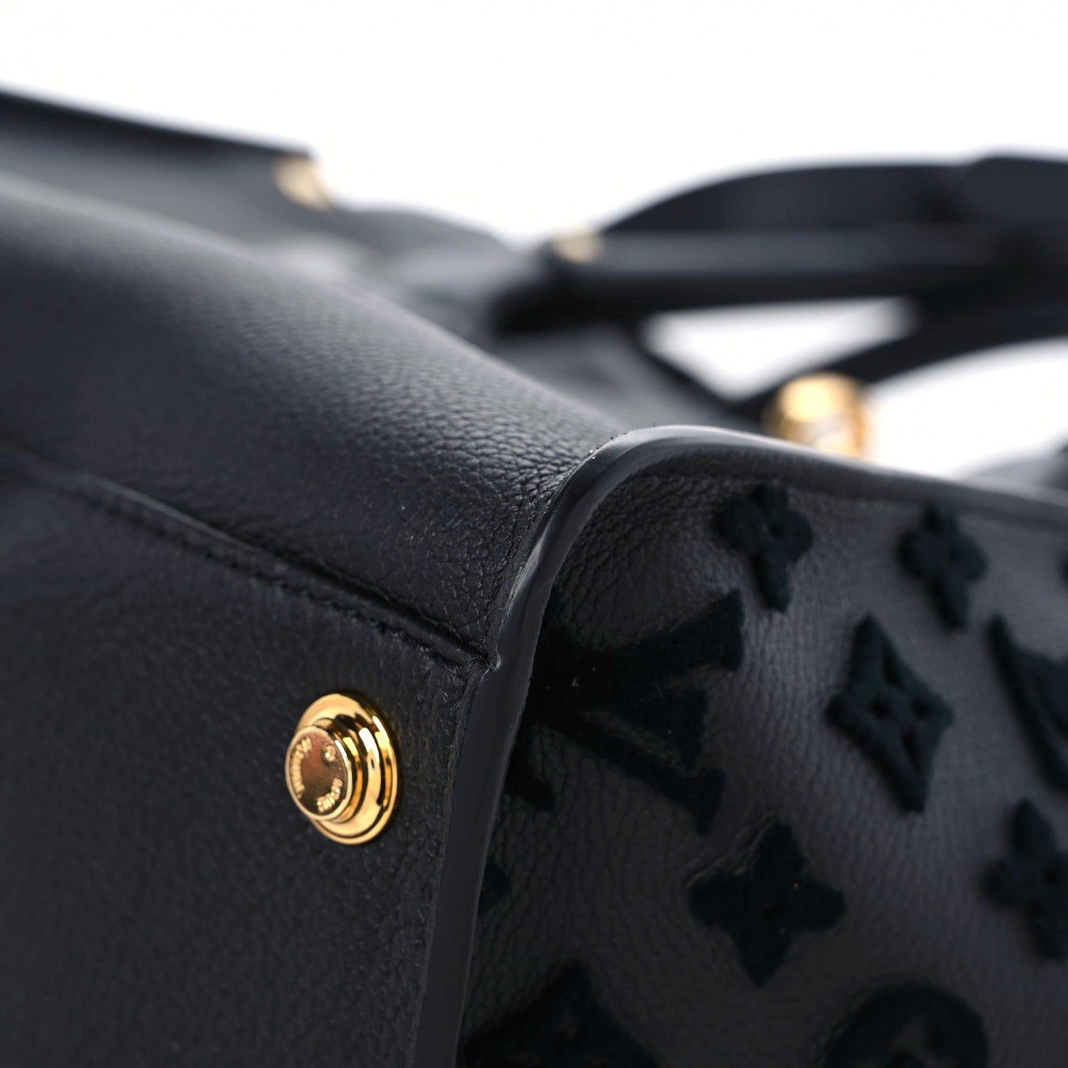 Louis Vuitton Calfskin Monogram Tufting On My Side Black 8 of 13