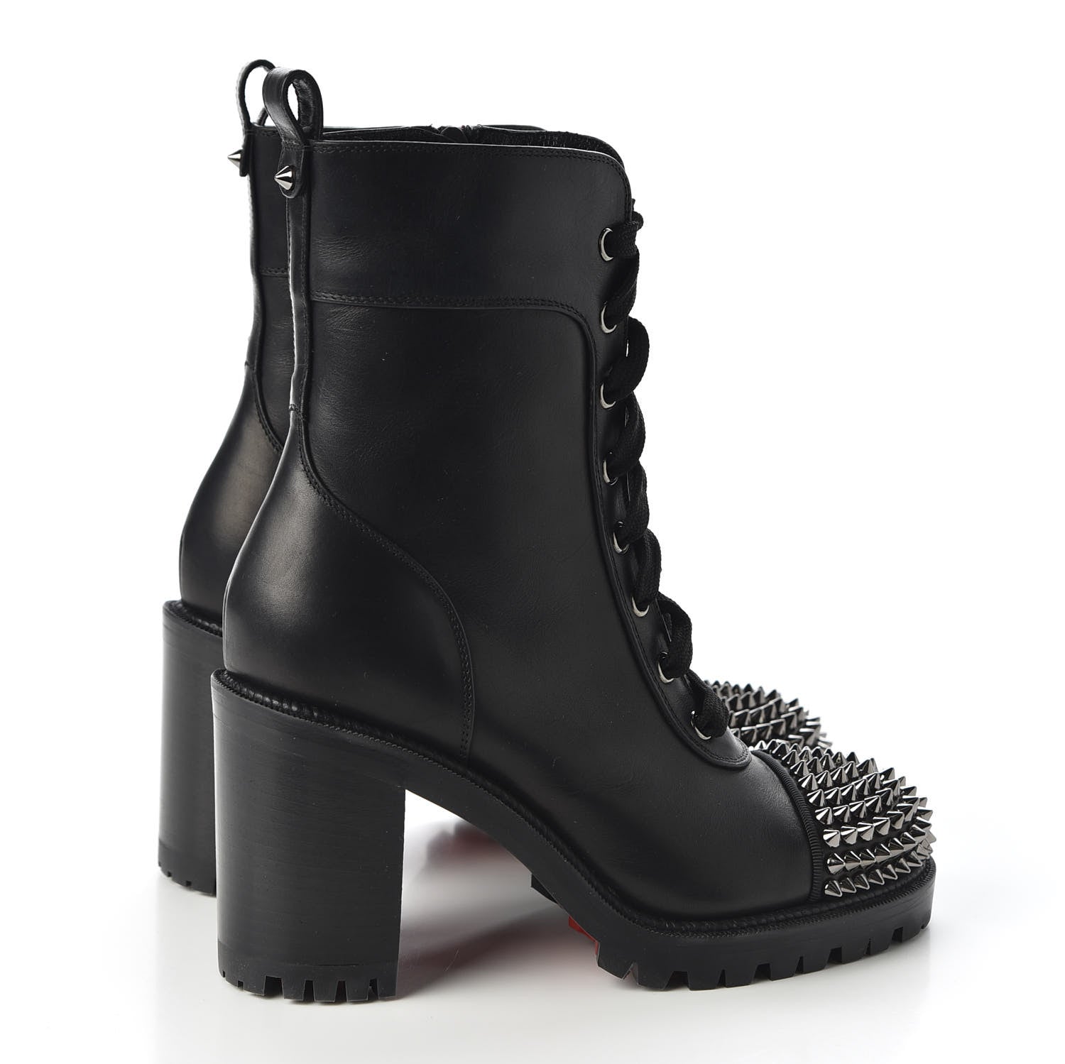 Christian Louboutin Calfskin Spikes TS Croc 70 Boots 35.5 Black 4 of 10
