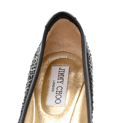 Jimmy Choo Jeweled Weber Ballet Flats 39 Black 12 of 16