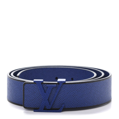 Louis Vuitton Taiga 35mm LV Initiales Belt 100 40 Cobalt 1 of 7