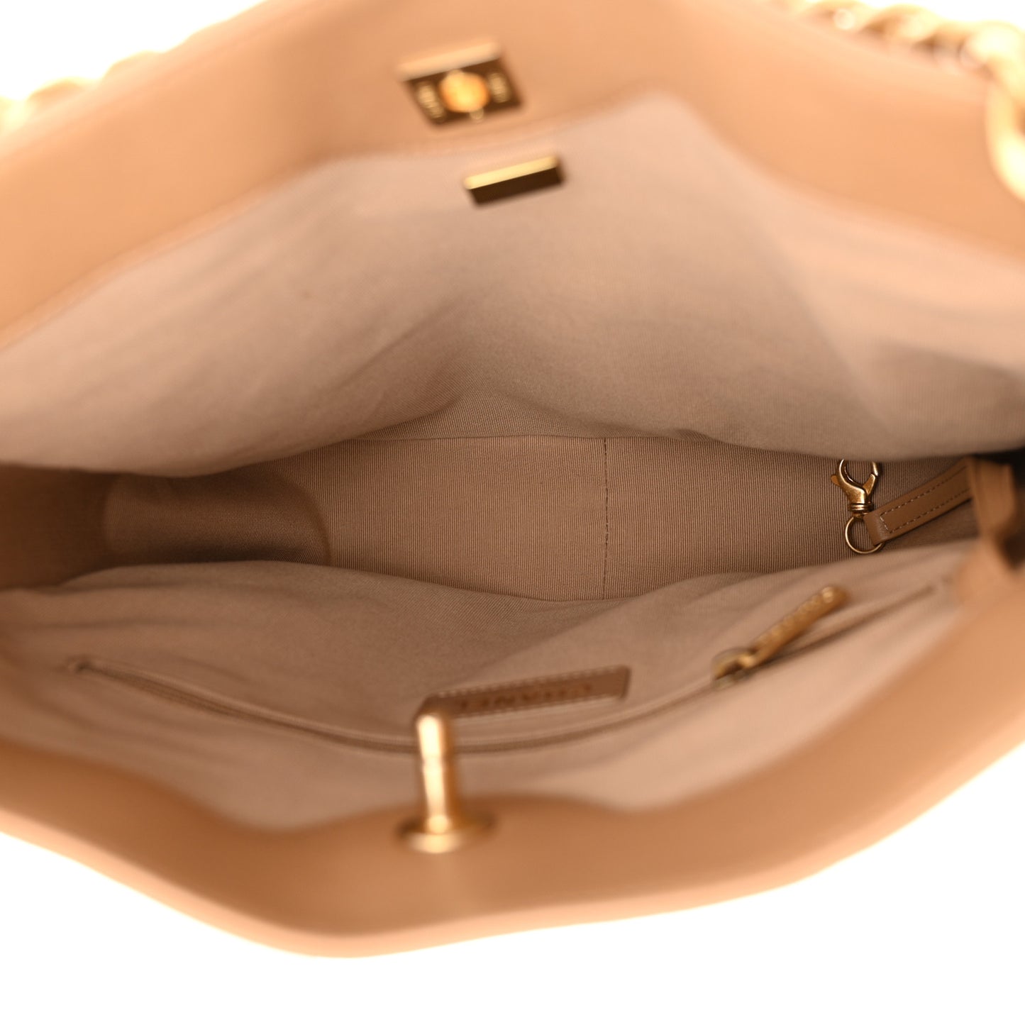 Calfskin Stitched Easy Mood Hobo Beige