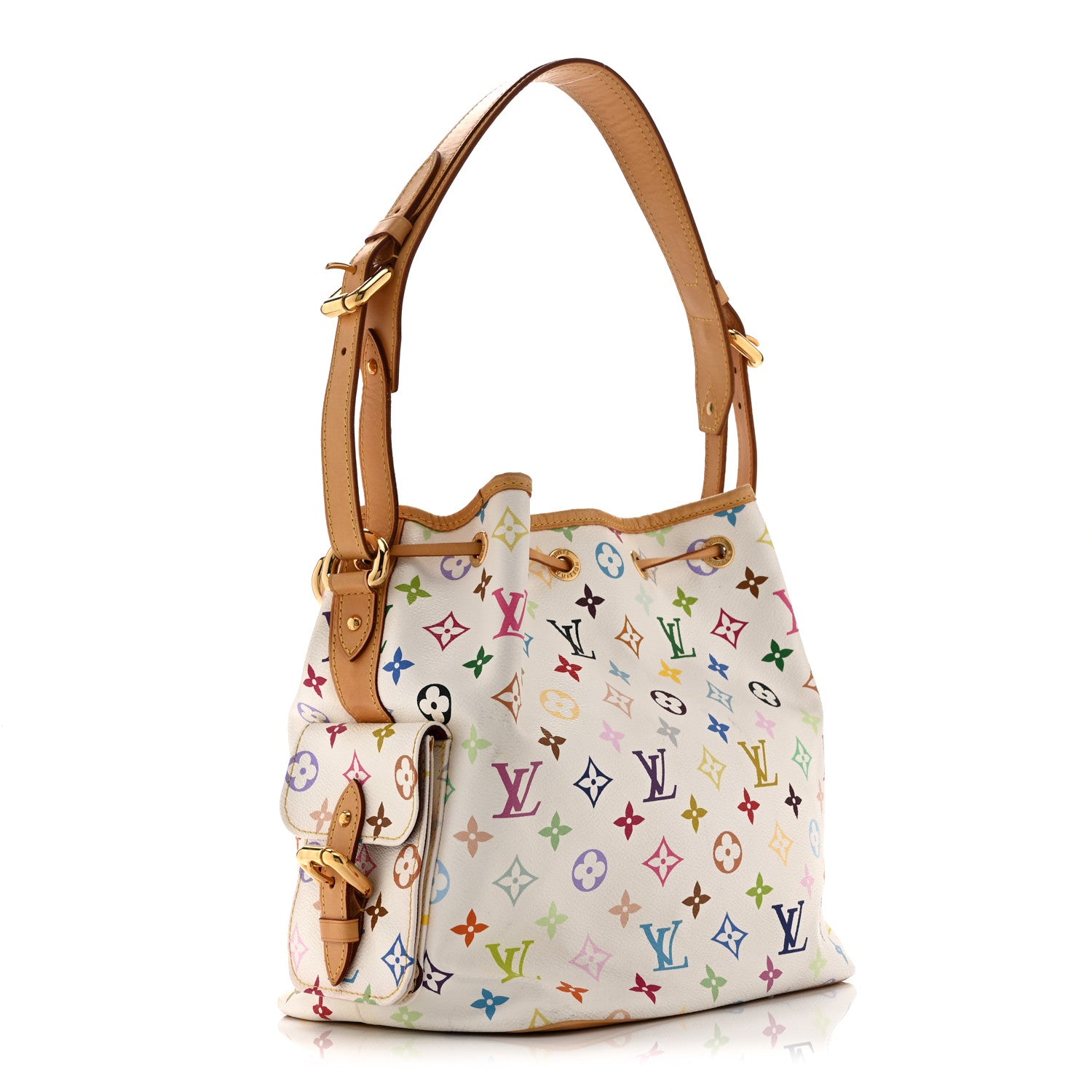 Louis Vuitton Monogram Multicolor Petit Noe White 3 of 11