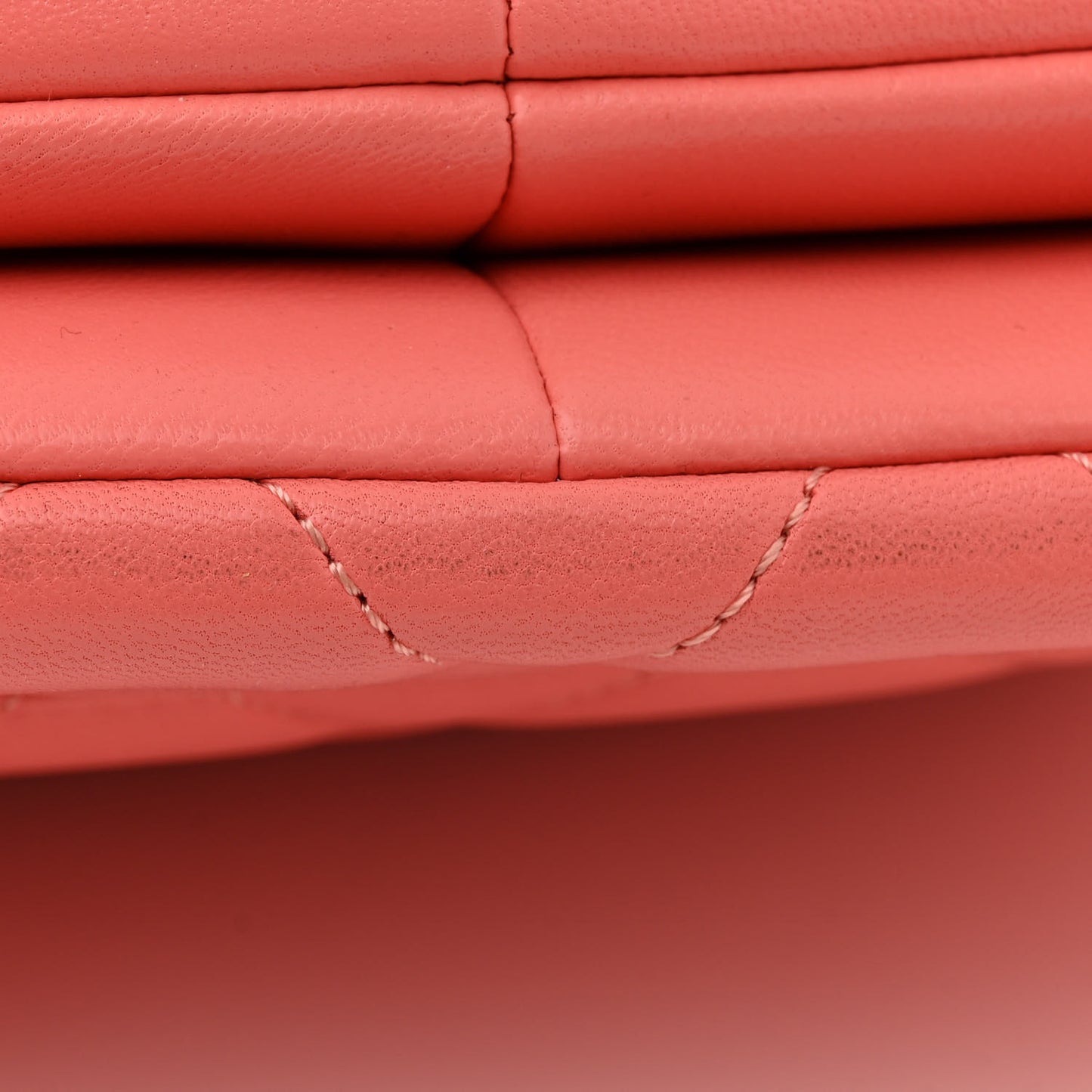Lambskin Quilted Small Trendy Chain CC Flap Dual Handle Bag Coral