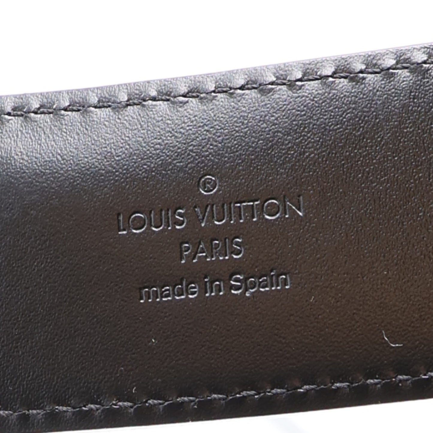 Calfskin Damier Eclipse 40mm LV Initiales Reversible 85 34 Belt