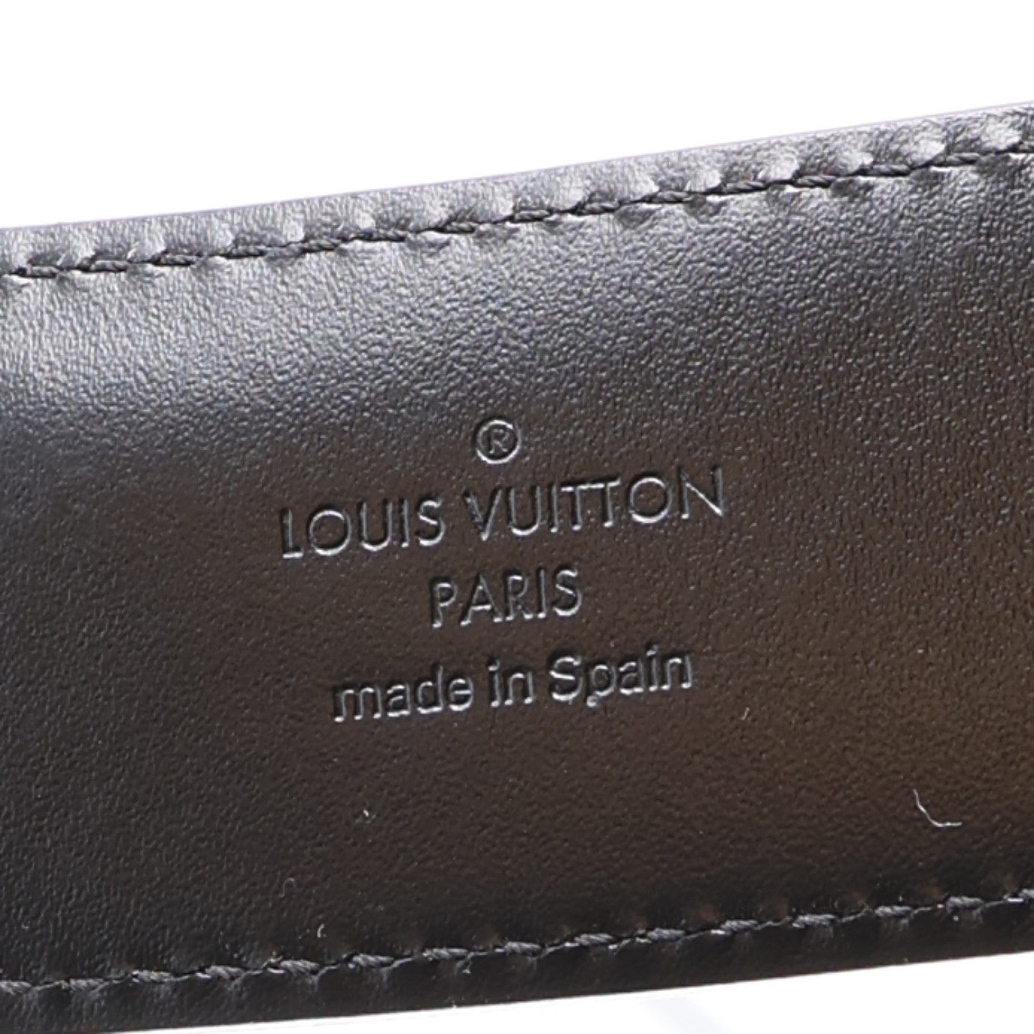Louis Vuitton Calfskin Damier Eclipse 40mm LV Initiales Reversible 85 34 Belt 5 of 8