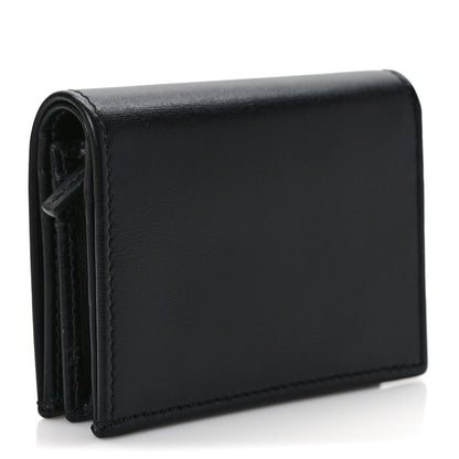 Gucci Boarded Plutone Calfskin Horsebit 1955 Card Case Wallet Black 3 of 8