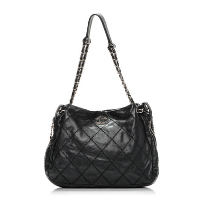 Chanel Lambskin Expandable Tote Black 1 of 8