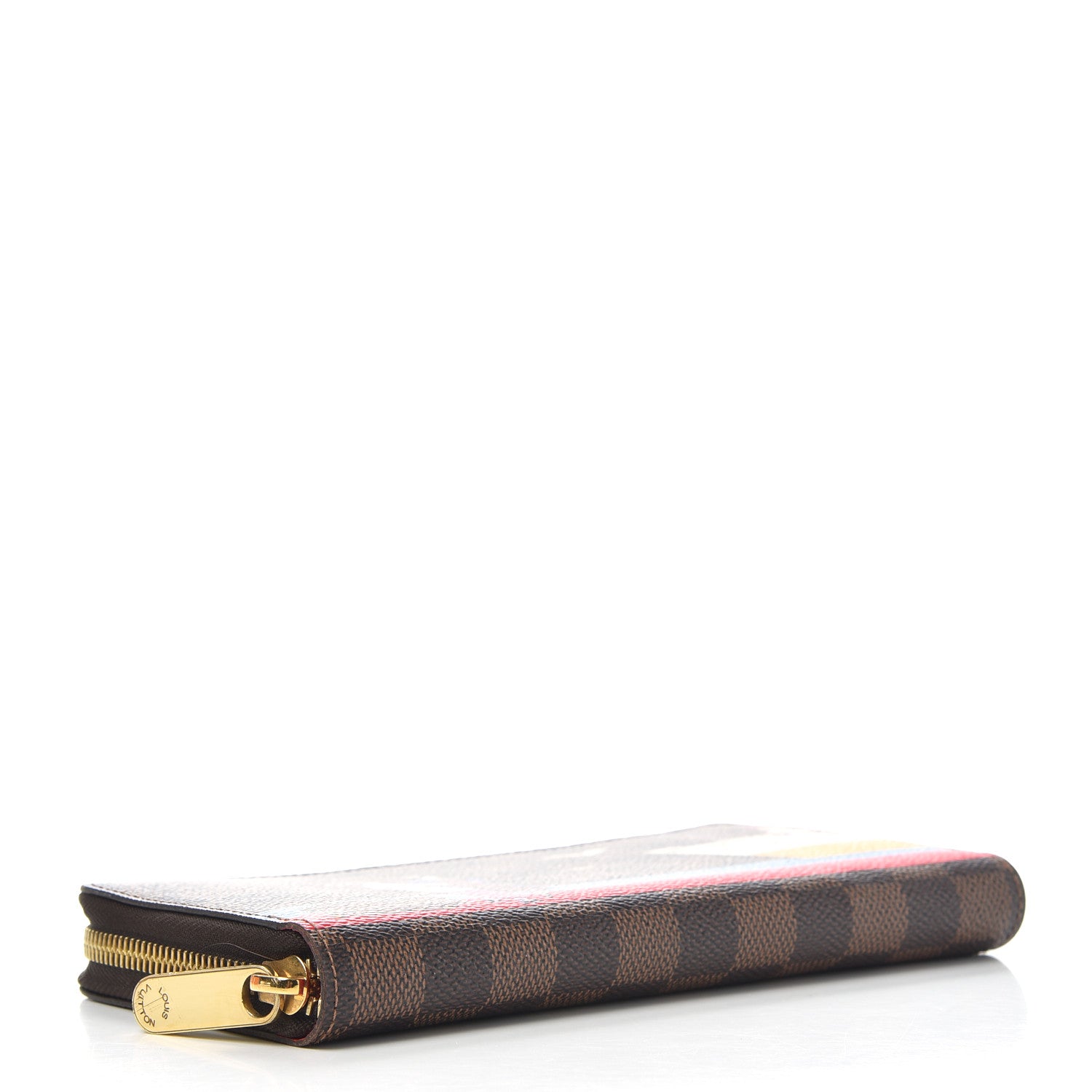 Louis Vuitton Damier Ebene 2016 Christmas Animation Zippy Wallet Rouge 4 of 7