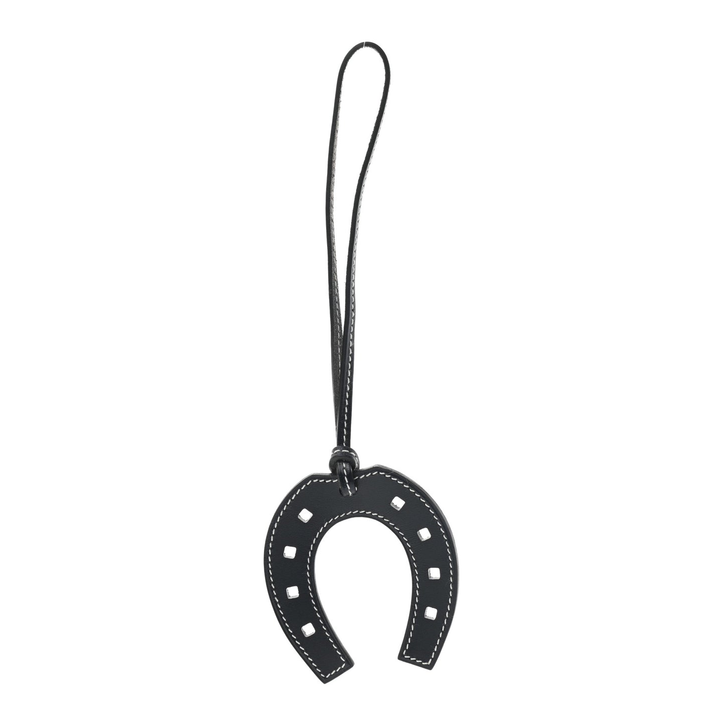 Vache Hunter Paddock Horseshoe Bag Charm Bleu Indigo