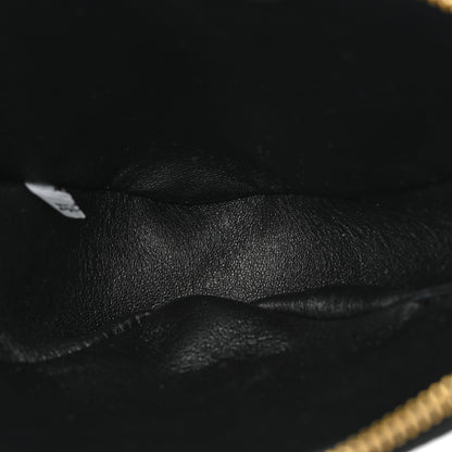 Prada Jacquard Calfskin Triangolo Symbole Embroidered Mini Triangle Double Bag Black Edera 5 of 8