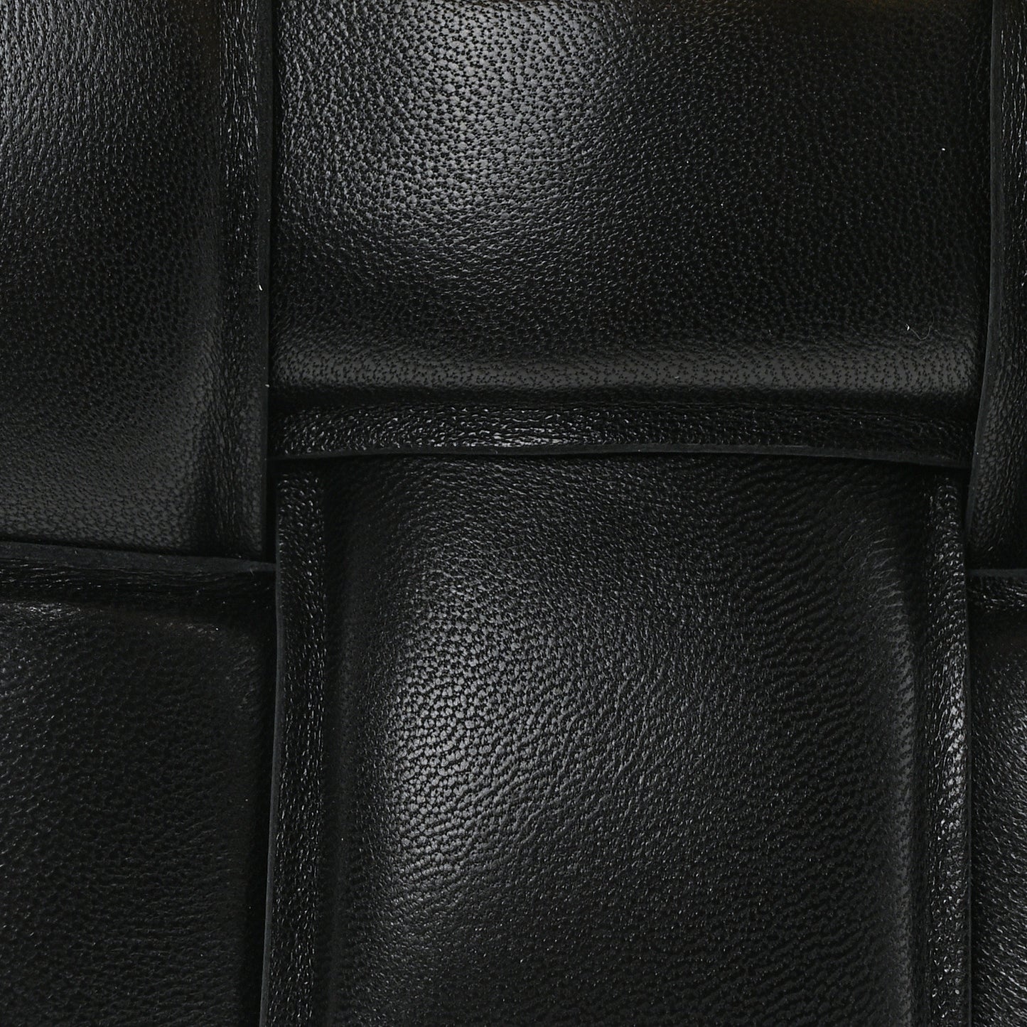 Lambskin Maxi Intreccio Padded Chain Cassette Crossbody Bag Black