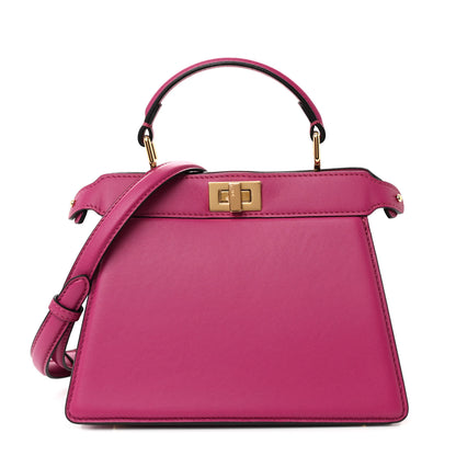 Fendi Shiny Nappa Petite Peekaboo I SEE U Satchel Ciclamino Pilar 1 of 11