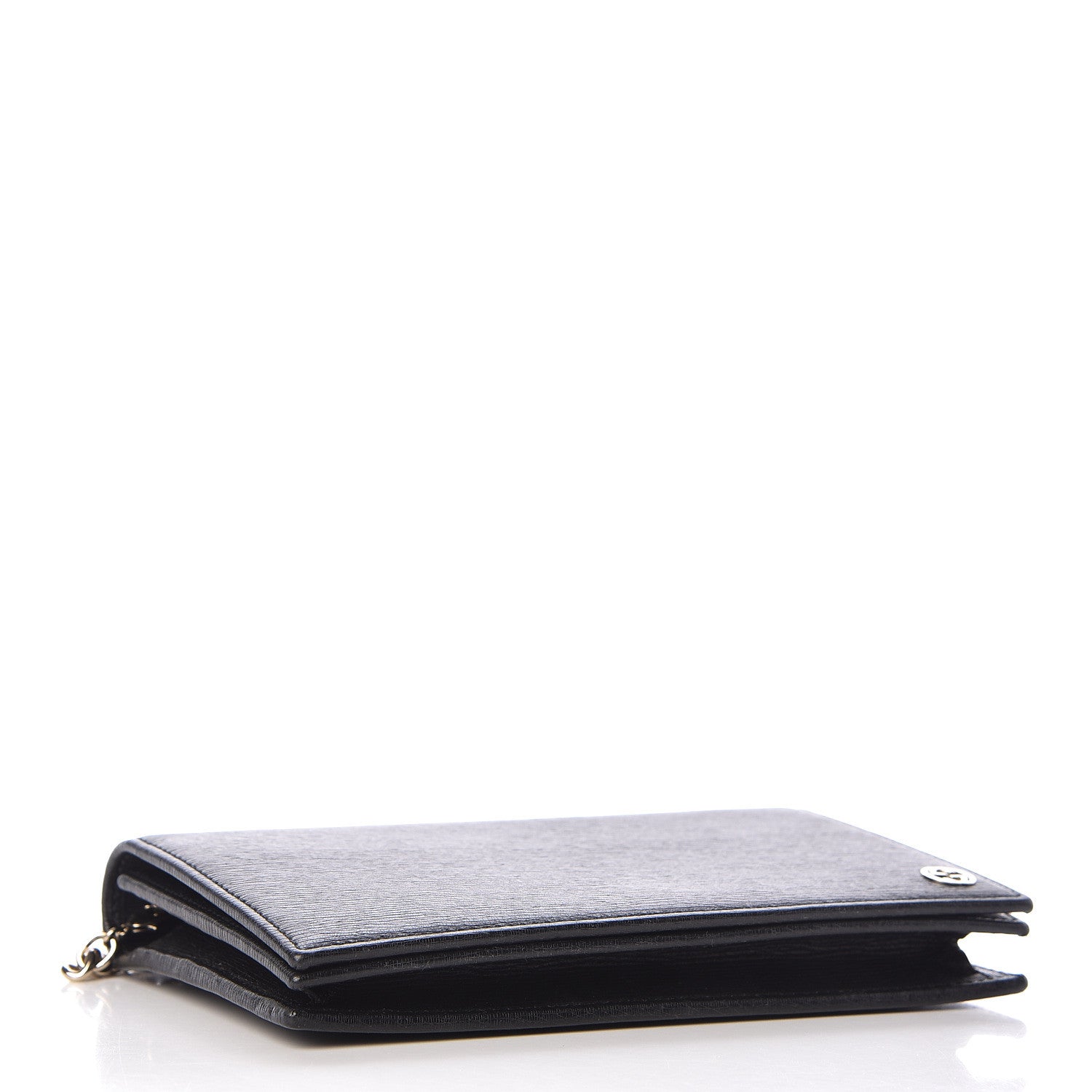 Gucci Textured Calfskin Medium Betty Chain Wallet Black 4 of 11