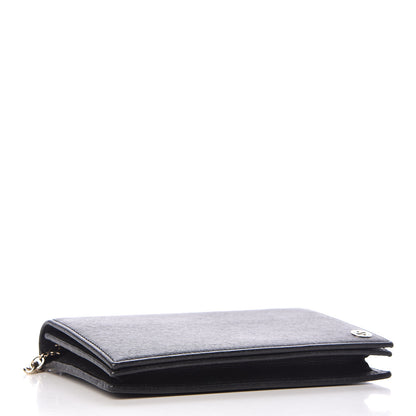 Gucci Textured Calfskin Medium Betty Chain Wallet Black 4 of 11