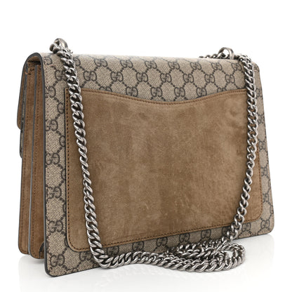 Gucci GG Supreme Monogram Medium Dionysus Shoulder Bag Taupe 3 of 9