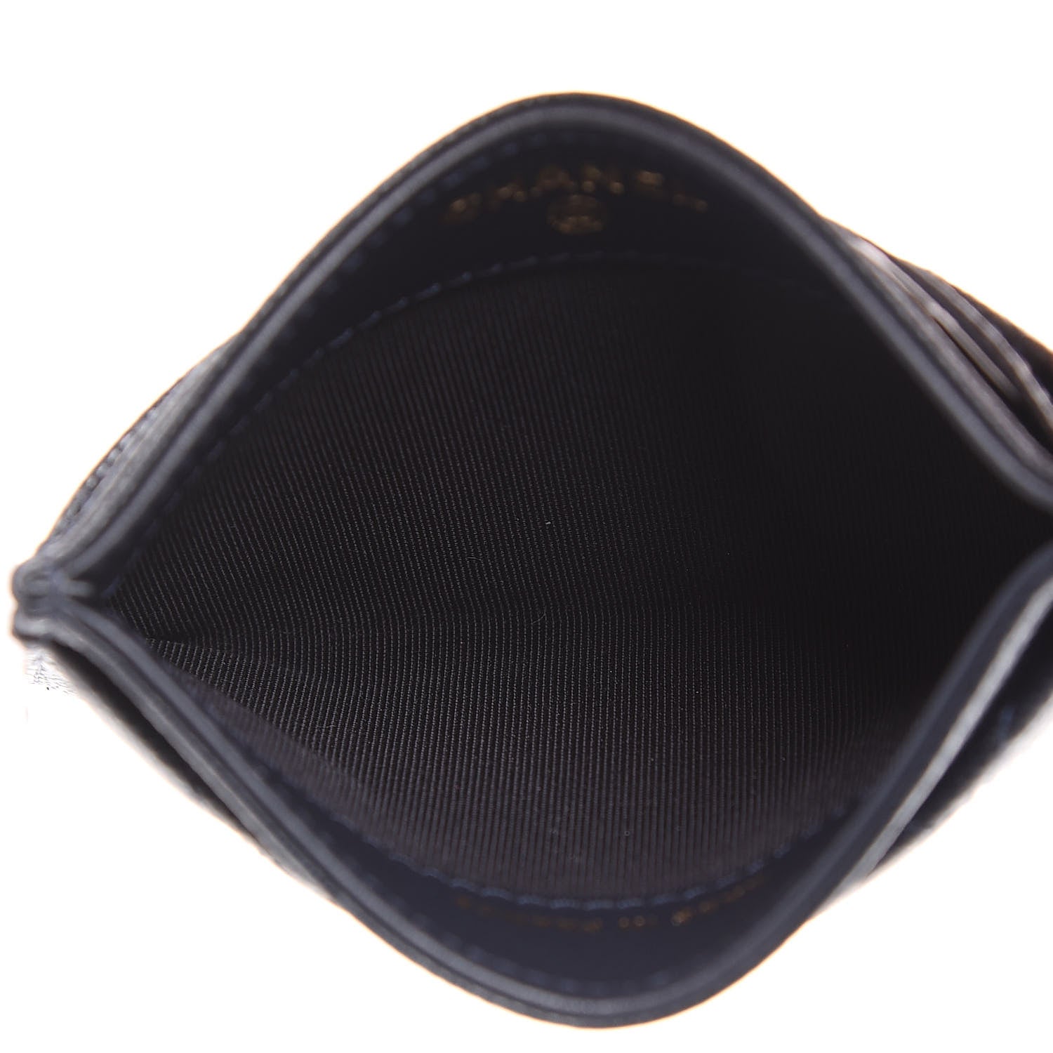 Chanel Caviar Quilted Card Holder Navy 4 of 8
