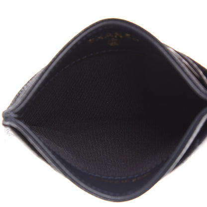 Chanel Caviar Quilted Card Holder Navy 4 of 8