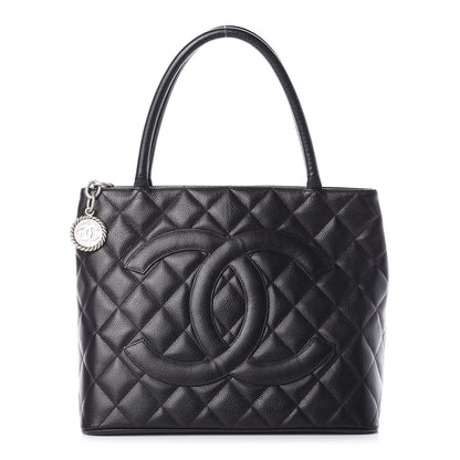 Chanel Caviar Quilted Medallion Tote Black 1 of 11
