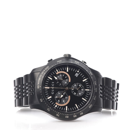 Gucci PVD Stainless Steel 44mm G-Timeless Chronograph Quartz Watch Black 3 of 6