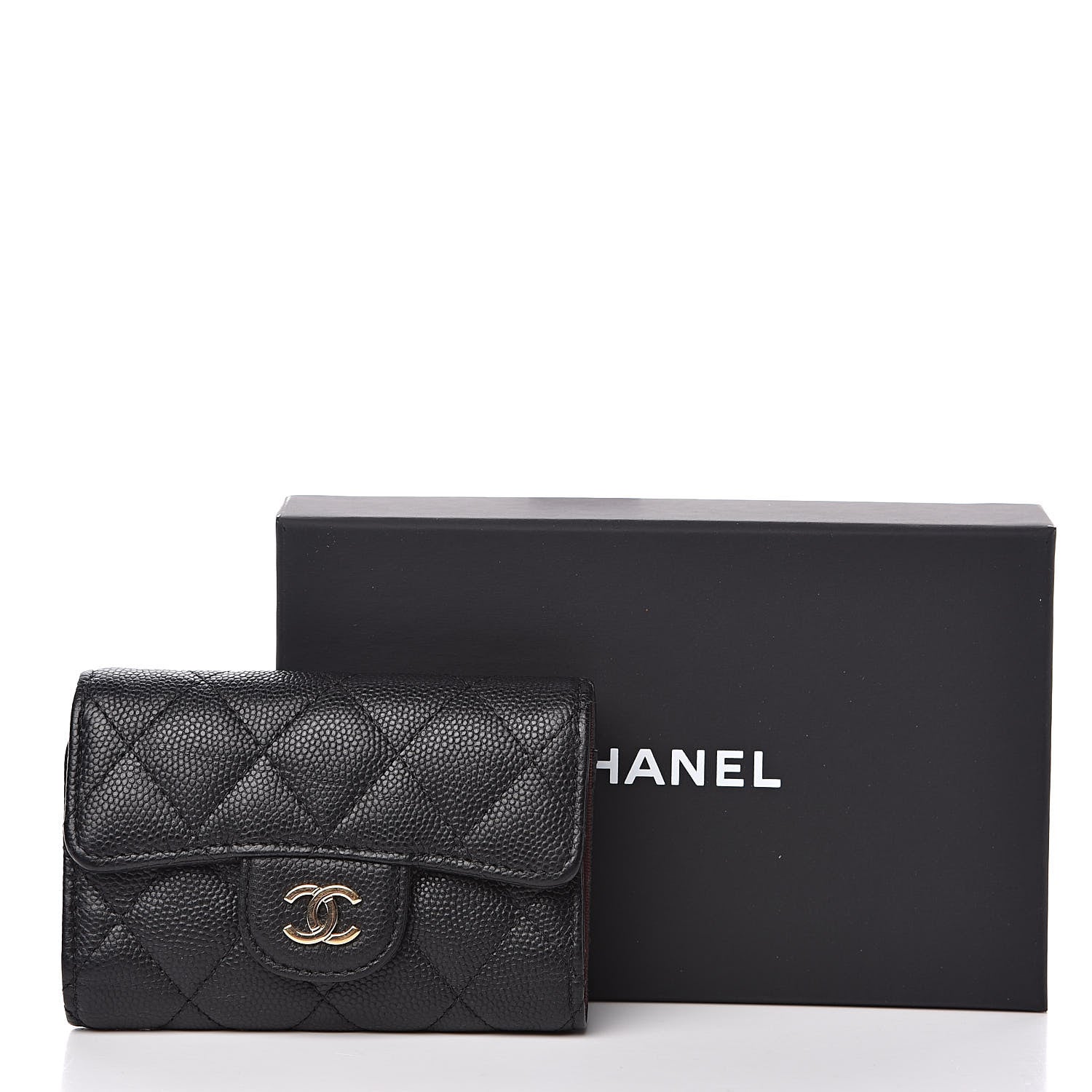 Chanel Caviar Quilted Classic 4 Key Holder Wallet Black 11 of 11